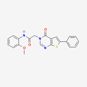 N-(2-methoxyphenyl)-2-(4-oxo-6-phenylthieno[2,3-d]pyrimidin-3(4H)-yl)acetamide