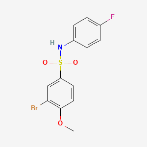 3-bromo-N-(4-fluorophenyl)-4-methoxybenzenesulfonamide