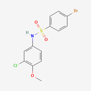 4-bromo-N-(3-chloro-4-methoxyphenyl)benzenesulfonamide