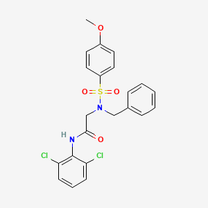 N~2~-benzyl-N~1~-(2,6-dichlorophenyl)-N~2~-[(4-methoxyphenyl)sulfonyl]glycinamide