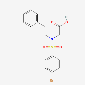 N-[(4-bromophenyl)sulfonyl]-N-(2-phenylethyl)glycine