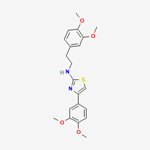 4-(3,4-dimethoxyphenyl)-N-[2-(3,4-dimethoxyphenyl)ethyl]-1,3-thiazol-2-amine