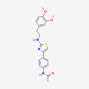 N-[4-(2-{[2-(3,4-dimethoxyphenyl)ethyl]amino}-1,3-thiazol-4-yl)phenyl]acetamide