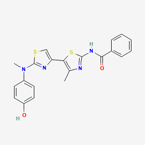 N-{2-[(4-hydroxyphenyl)(methyl)amino]-4'-methyl-4,5'-bi-1,3-thiazol-2'-yl}benzamide