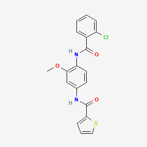 N-{4-[(2-chlorobenzoyl)amino]-3-methoxyphenyl}-2-thiophenecarboxamide