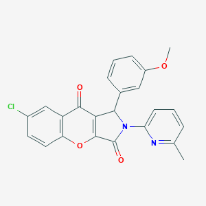 7-Chloro-1-(3-methoxyphenyl)-2-(6-methyl-2-pyridinyl)-1,2-dihydrochromeno[2,3-c]pyrrole-3,9-dione