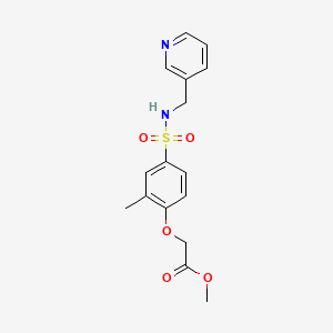 methyl (2-methyl-4-{[(3-pyridinylmethyl)amino]sulfonyl}phenoxy)acetate