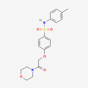 N-(4-methylphenyl)-4-[2-(4-morpholinyl)-2-oxoethoxy]benzenesulfonamide