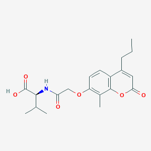 N-{[(8-methyl-2-oxo-4-propyl-2H-chromen-7-yl)oxy]acetyl}valine