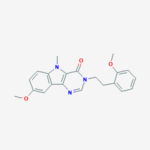 8-methoxy-3-[2-(2-methoxyphenyl)ethyl]-5-methyl-3,5-dihydro-4H-pyrimido[5,4-b]indol-4-one