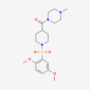 1-({1-[(2,5-dimethoxyphenyl)sulfonyl]-4-piperidinyl}carbonyl)-4-methylpiperazine