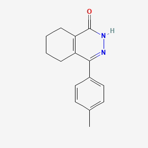 molecular formula C15H16N2O B3566116 4-(4-methylphenyl)-5,6,7,8-tetrahydro-1(2H)-phthalazinone 