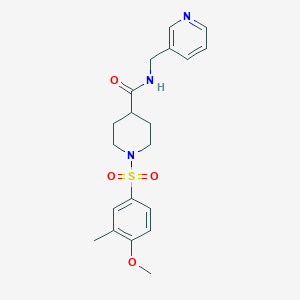 1-[(4-methoxy-3-methylphenyl)sulfonyl]-N-(3-pyridinylmethyl)-4-piperidinecarboxamide