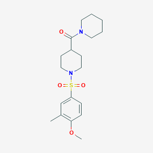 1-[(4-methoxy-3-methylphenyl)sulfonyl]-4-(1-piperidinylcarbonyl)piperidine