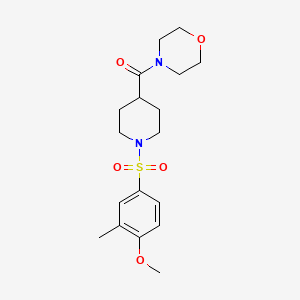 4-({1-[(4-methoxy-3-methylphenyl)sulfonyl]-4-piperidinyl}carbonyl)morpholine