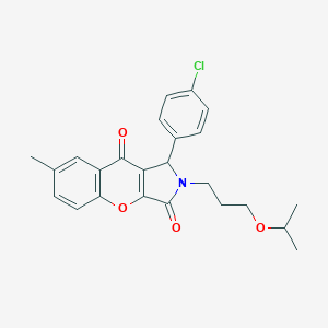 1-(4-Chlorophenyl)-2-(3-isopropoxypropyl)-7-methyl-1,2-dihydrochromeno[2,3-c]pyrrole-3,9-dione