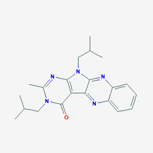 3,11-diisobutyl-2-methyl-3,11-dihydro-4H-pyrimido[5',4':4,5]pyrrolo[2,3-b]quinoxalin-4-one