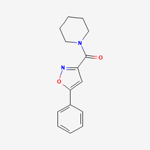 1-[(5-phenyl-3-isoxazolyl)carbonyl]piperidine