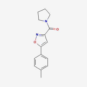 5-(4-methylphenyl)-3-(1-pyrrolidinylcarbonyl)isoxazole