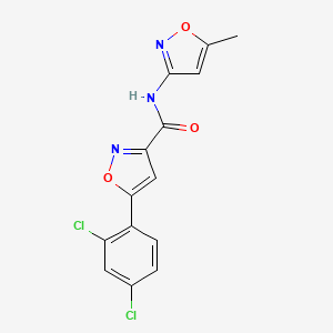 5-(2,4-dichlorophenyl)-N-(5-methyl-3-isoxazolyl)-3-isoxazolecarboxamide