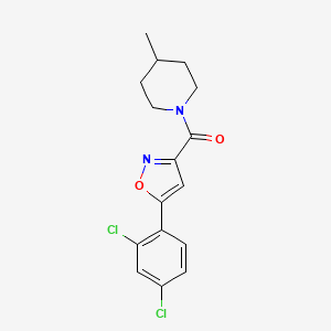 1-{[5-(2,4-dichlorophenyl)-3-isoxazolyl]carbonyl}-4-methylpiperidine