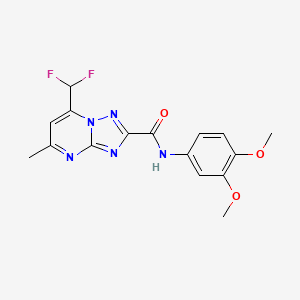 7-(difluoromethyl)-N-(3,4-dimethoxyphenyl)-5-methyl[1,2,4]triazolo[1,5-a]pyrimidine-2-carboxamide