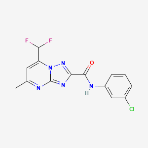 N-(3-chlorophenyl)-7-(difluoromethyl)-5-methyl[1,2,4]triazolo[1,5-a]pyrimidine-2-carboxamide