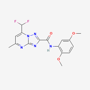 7-(difluoromethyl)-N-(2,5-dimethoxyphenyl)-5-methyl[1,2,4]triazolo[1,5-a]pyrimidine-2-carboxamide