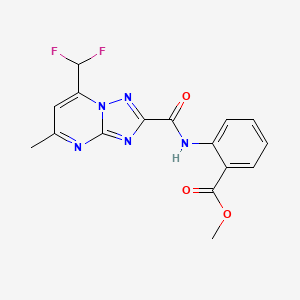 methyl 2-({[7-(difluoromethyl)-5-methyl[1,2,4]triazolo[1,5-a]pyrimidin-2-yl]carbonyl}amino)benzoate