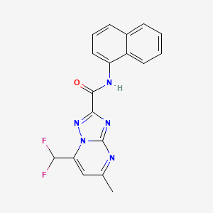 7-(difluoromethyl)-5-methyl-N-1-naphthyl[1,2,4]triazolo[1,5-a]pyrimidine-2-carboxamide