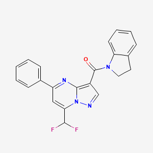 7-(difluoromethyl)-3-(2,3-dihydro-1H-indol-1-ylcarbonyl)-5-phenylpyrazolo[1,5-a]pyrimidine