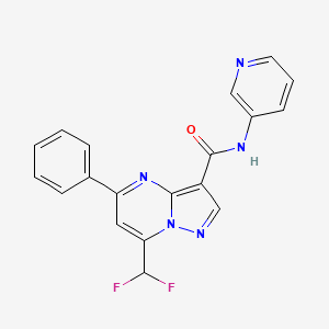 7-(difluoromethyl)-5-phenyl-N-3-pyridinylpyrazolo[1,5-a]pyrimidine-3-carboxamide