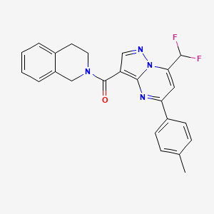 2-{[7-(difluoromethyl)-5-(4-methylphenyl)pyrazolo[1,5-a]pyrimidin-3-yl]carbonyl}-1,2,3,4-tetrahydroisoquinoline