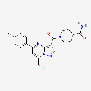 1-{[7-(difluoromethyl)-5-(4-methylphenyl)pyrazolo[1,5-a]pyrimidin-3-yl]carbonyl}-4-piperidinecarboxamide