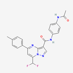 N-[4-(acetylamino)phenyl]-7-(difluoromethyl)-5-(4-methylphenyl)pyrazolo[1,5-a]pyrimidine-3-carboxamide