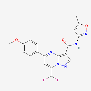 7-(DIFLUOROMETHYL)-5-(4-METHOXYPHENYL)-N~3~-(5-METHYL-3-ISOXAZOLYL)PYRAZOLO[1,5-A]PYRIMIDINE-3-CARBOXAMIDE