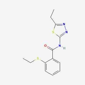 N-(5-ETHYL-1,3,4-THIADIAZOL-2-YL)-2-(ETHYLSULFANYL)BENZAMIDE