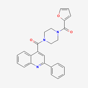 4-{[4-(2-furoyl)-1-piperazinyl]carbonyl}-2-phenylquinoline