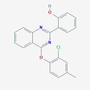 2-[4-(2-Chloro-4-methylphenoxy)-2-quinazolinyl]phenol