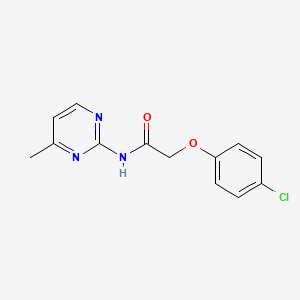 2-(4-chlorophenoxy)-N-(4-methylpyrimidin-2-yl)acetamide