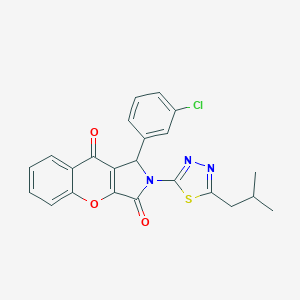 1-(3-Chlorophenyl)-2-(5-isobutyl-1,3,4-thiadiazol-2-yl)-1,2-dihydrochromeno[2,3-c]pyrrole-3,9-dione