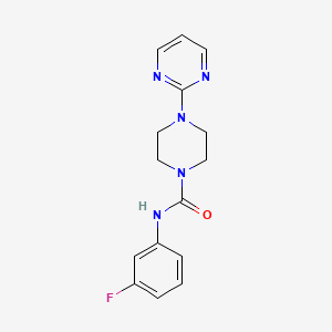 N-(3-fluorophenyl)-4-pyrimidin-2-ylpiperazine-1-carboxamide