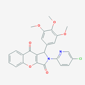 2-(5-Chloro-2-pyridinyl)-1-(3,4,5-trimethoxyphenyl)-1,2-dihydrochromeno[2,3-c]pyrrole-3,9-dione