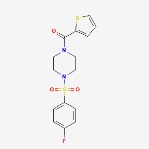 4-[(4-Fluorophenyl)sulfonyl]piperazinyl 2-thienyl ketone