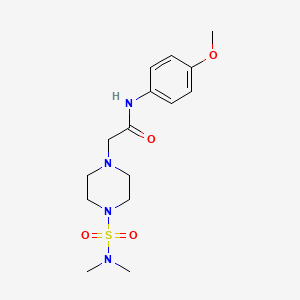 2-[4-(dimethylsulfamoyl)piperazin-1-yl]-N-(4-methoxyphenyl)acetamide