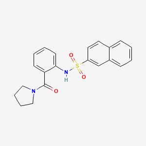 N-[2-(1-pyrrolidinylcarbonyl)phenyl]-2-naphthalenesulfonamide