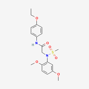 N~2~-(2,5-dimethoxyphenyl)-N~1~-(4-ethoxyphenyl)-N~2~-(methylsulfonyl)glycinamide