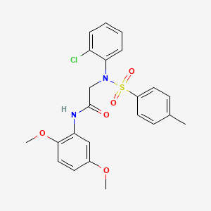 2-(2-chloro-N-(4-methylphenyl)sulfonylanilino)-N-(2,5-dimethoxyphenyl)acetamide