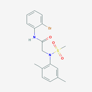 N-(2-bromophenyl)-2-(2,5-dimethyl-N-methylsulfonylanilino)acetamide