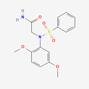 2-[N-(2,5-DIMETHOXYPHENYL)BENZENESULFONAMIDO]ACETAMIDE